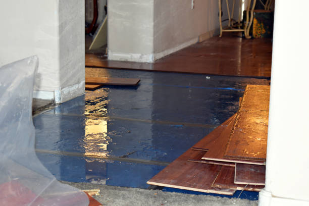 Professional Burst Pipe Cleanup technician working in Staten Island, NY